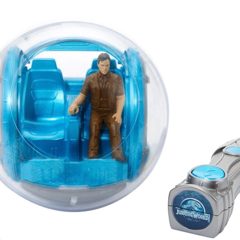 Jurassic World Gyrosphere Toy with Blue Interior